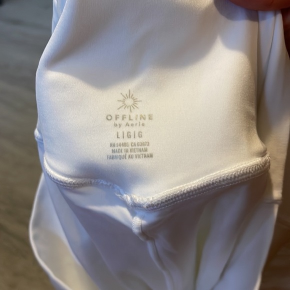 Aerie offline white tennis skirt, worn twice size large - Picture 3 of 3